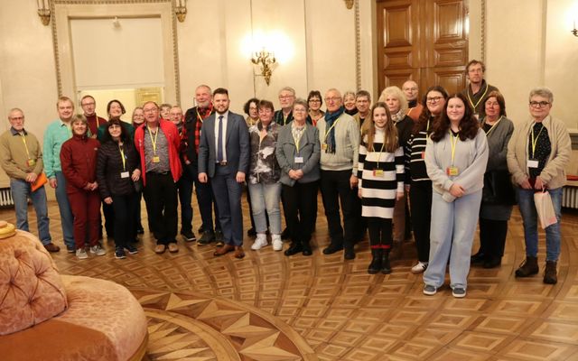 Spielmannszug auf Einladung von Felix Martin im Landtag